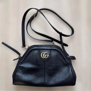 Gucci Black Leather Crossbody Bag